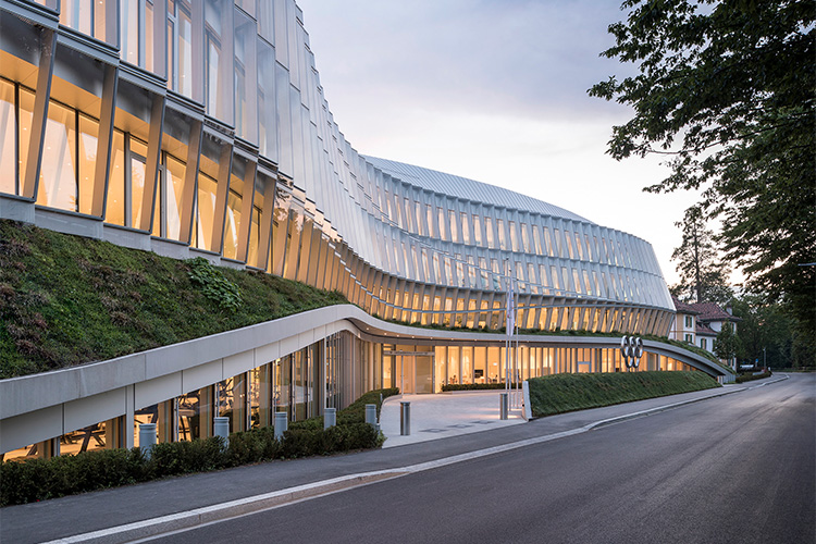 Arquitectura fuera de Dinamarca International Olympic Committee Headquarters