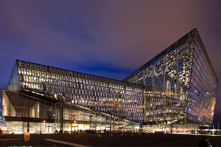 Arquitectura fuera de Dinamarca Harpa Concert Hall